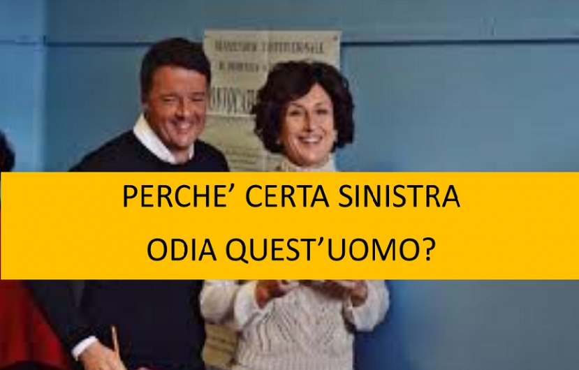 Risultati immagini per PERCHE CERTA SINISTRA ODIA RENZI