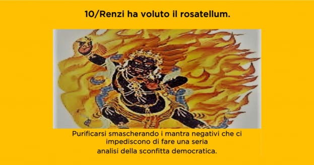 Dossier sui “mantra” scagliati contro il PD. (10/13) Renzi ha voluto il rosatellum.