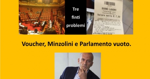 Voucher, Minzolini e assenze in aula del lunedì. Ormai la politica italiana non discute più della sostanza