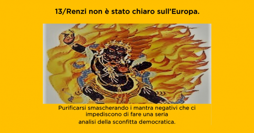 Dossier sui “mantra” scagliati contro il PD. (13/13) Renzi non è stato chiaro sull’Europa.